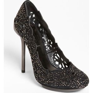 BCBG lace pump
